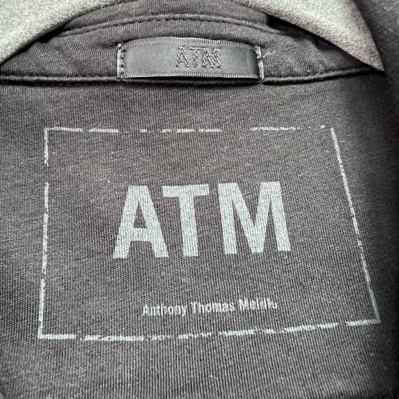 ATM Anthony‎ Thomas Melillo Long Sleeve JumpSuit Size Large Black Over Sized - Picture 13 of 14